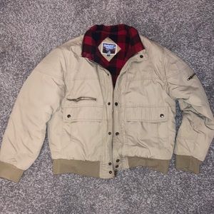 Tan flannel lined jacket